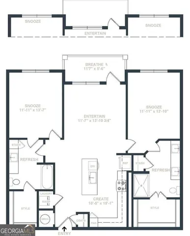 $2,035 | 2620 Mall Of Georgia Boulevard, Unit 2122, Buford, GA 30519