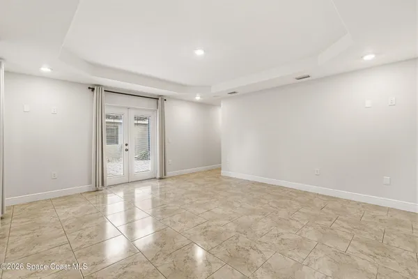 a view of an empty room