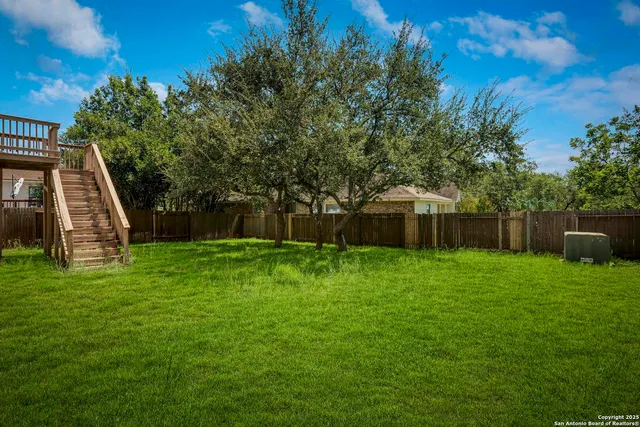 a view of a backyard with a garden