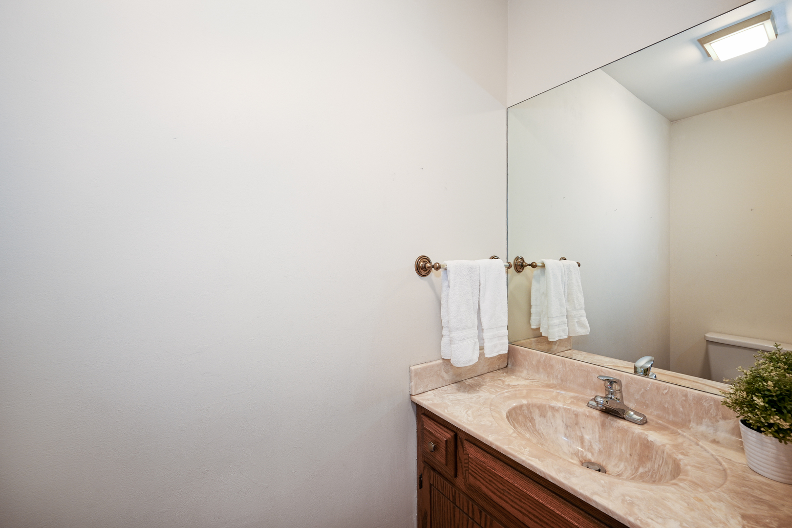 520 Renn Court Wheaton, IL 60187 - Photo 19 of 33 a bathroom with a sink and a mirror