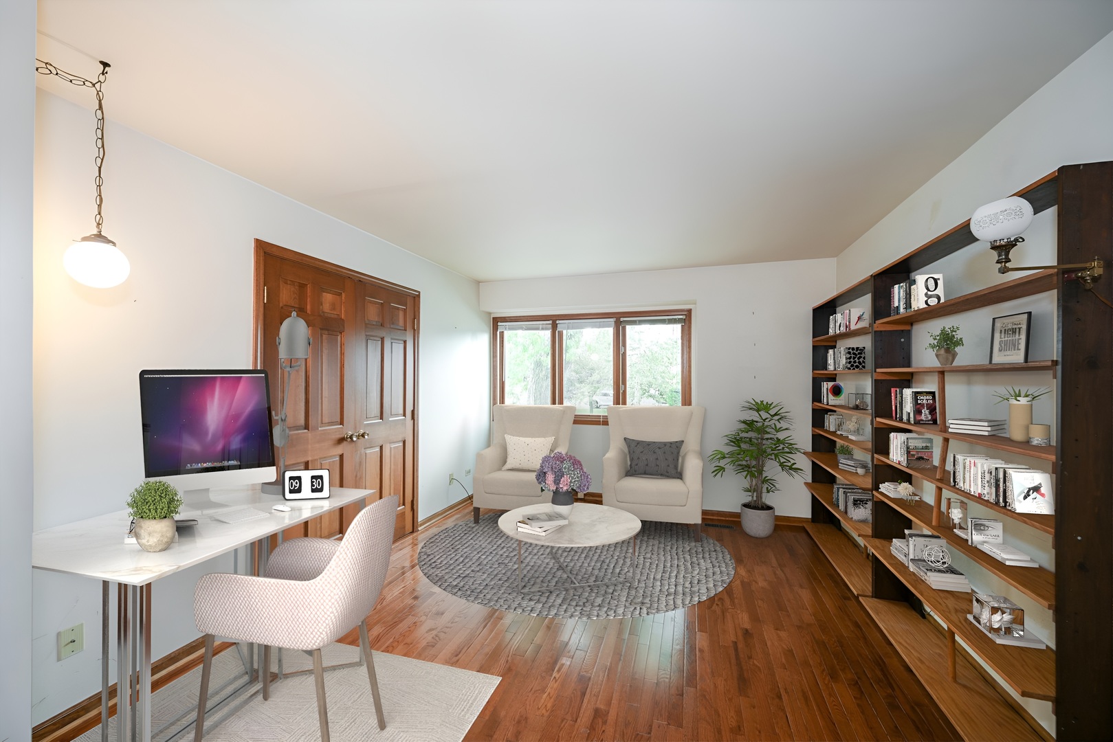 520 Renn Court Wheaton, IL 60187 - Photo 26 of 33 a living room with furniture and a wooden floor