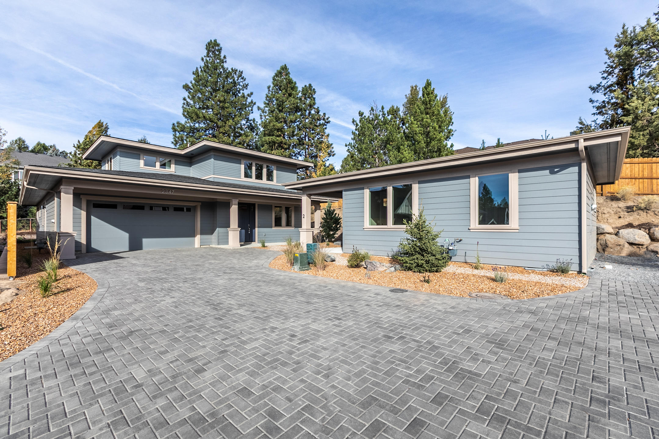 a view of a house with a patio