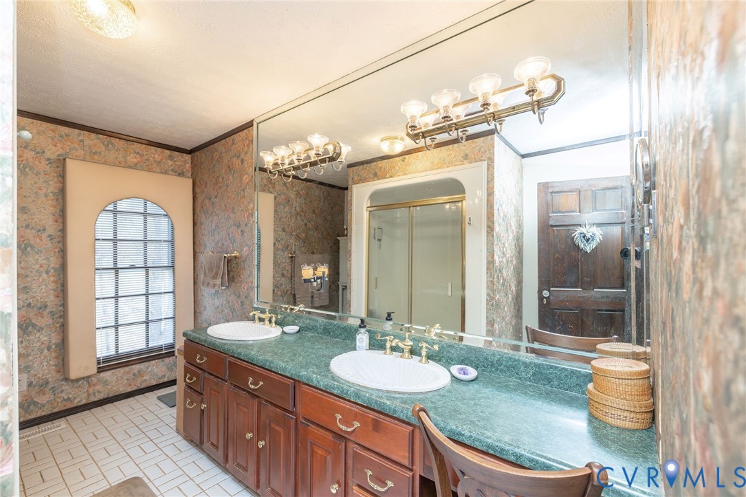 5001 Cartersville Road Powhatan, VA 23139 - Photo 12 of 30 Spacious first floor bathroom with double sinks.