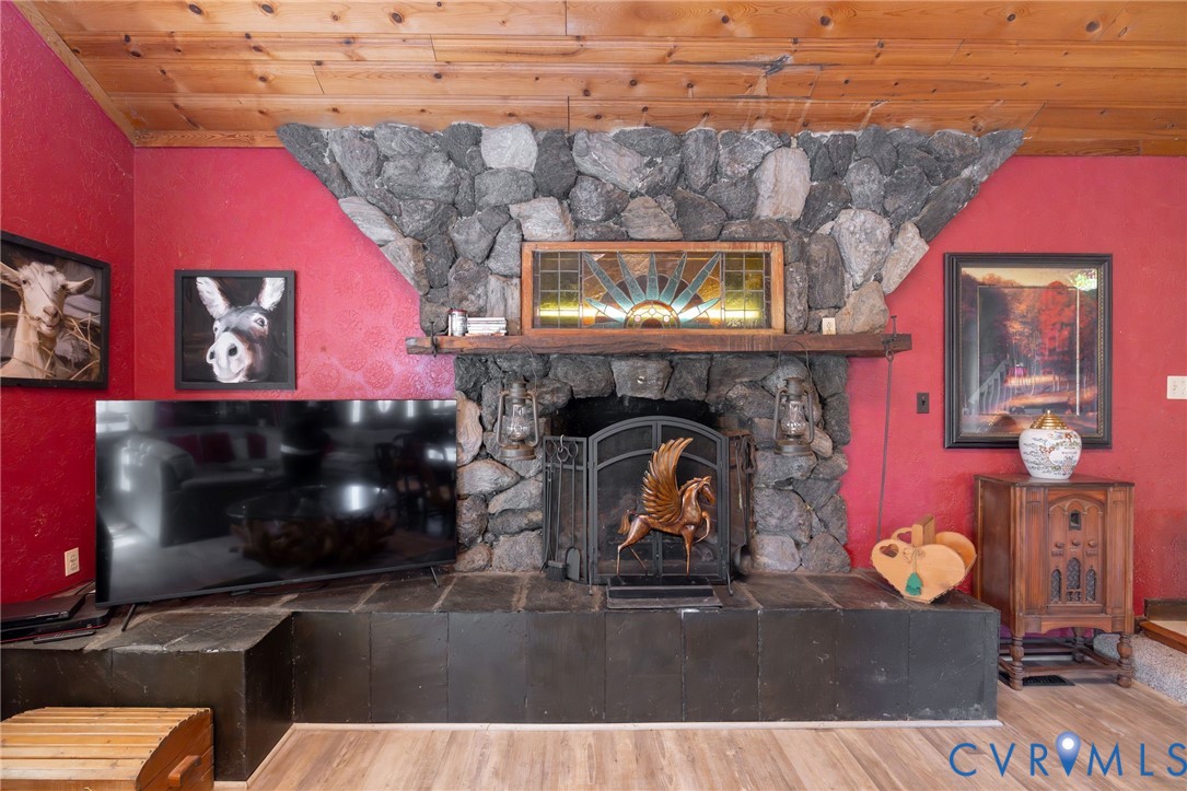 5001 Cartersville Road Powhatan, VA 23139 - Photo 6 of 30 Stone gas fireplace.
