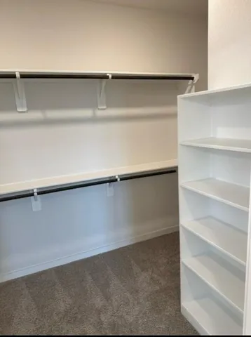 a close view of closet