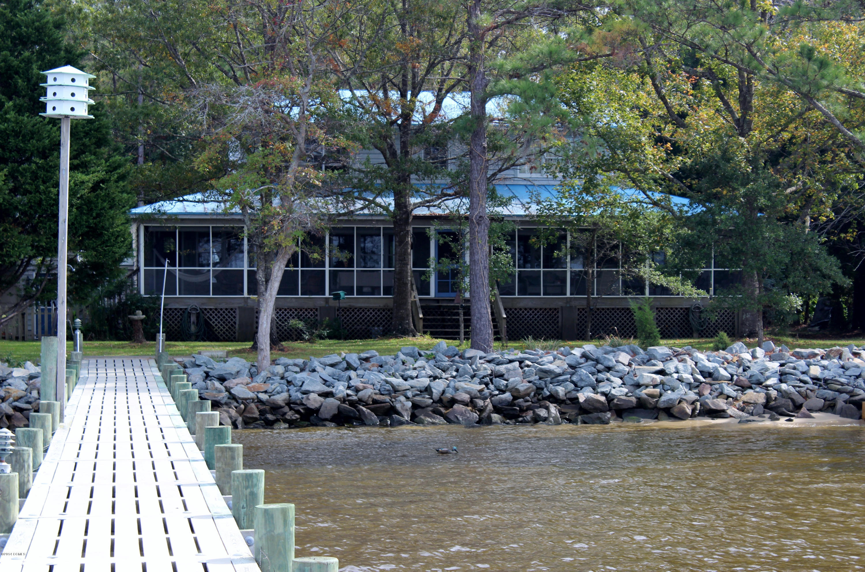 168 Thurman Road Beaufort, NC 28516 - Photo 4 of 48 Rear View From Dock
