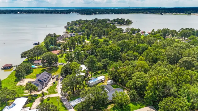 a view of a lake with a house and a lake view