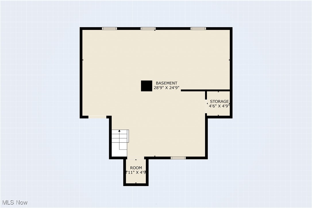 6349 Manchester Road Clinton, OH 44216 - Photo 23 of 23 Basement floor plan