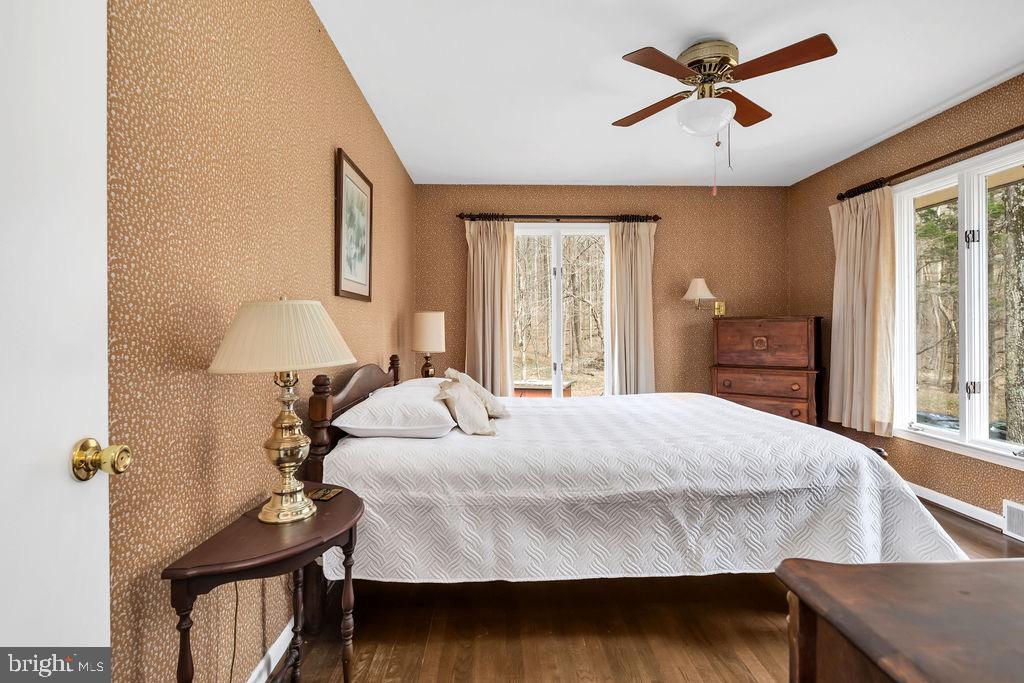 1493 Smith Run Road Bentonville, VA 22610 - Photo 29 of 40 Bedroom with views of the woods.