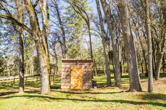 a view of outdoor space and deck