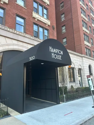 a front view of a building