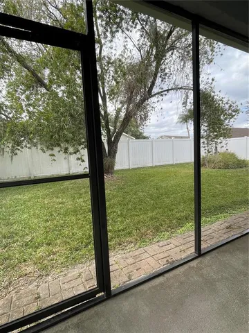 a view of lot of trees from a window