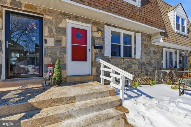 a view of a building with a street