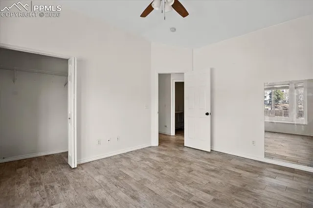 wooden floor in an empty room