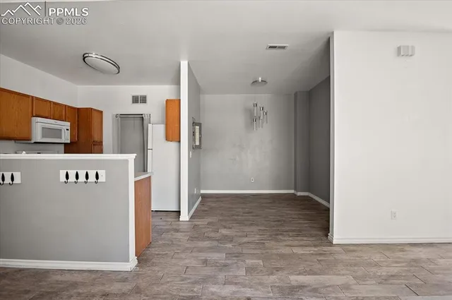 a view of an empty room