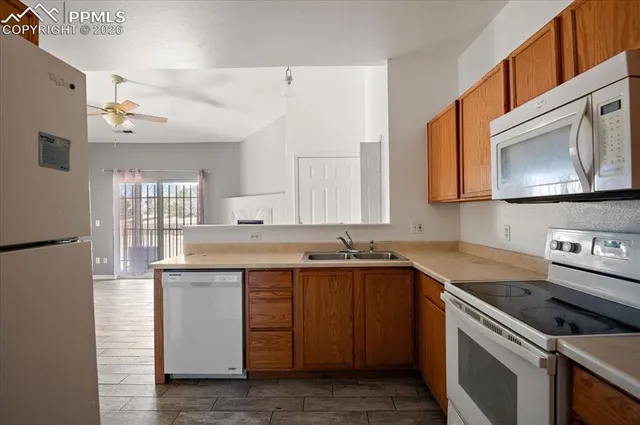 a kitchen that has a sink and a stove in it