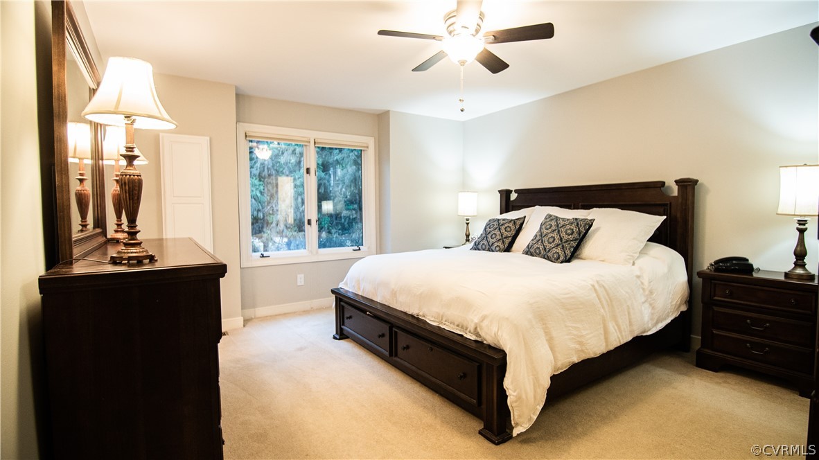 13919 Bayport Landing Road Midlothian, VA 23112 - Photo 17 of 38 First Floor Master Bedroom w New Ceiling Fan
