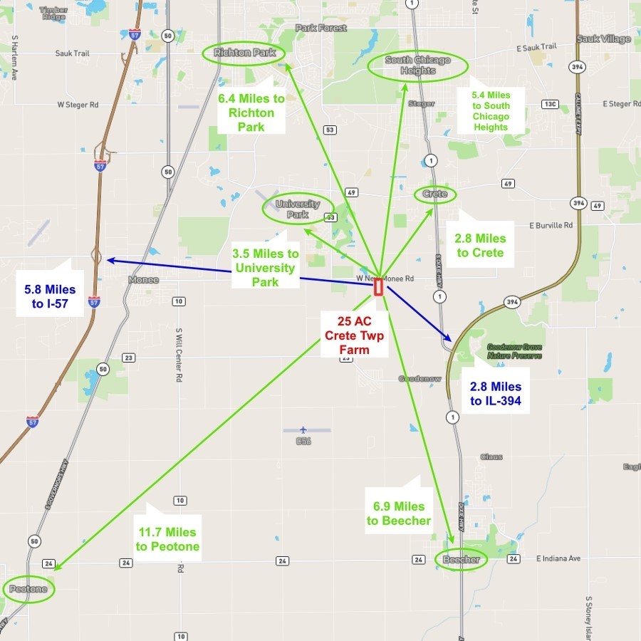 0 West Crete-monee Road Crete, IL 60417 - Photo 4 of 4 a view of a hallway with windows