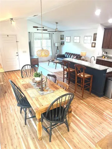 a view of wooden floor in a room