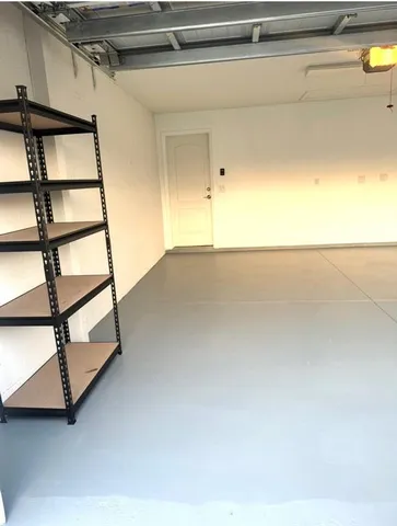 a garden view with a fountain