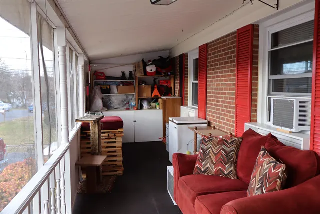 a backyard of house with entertaining space