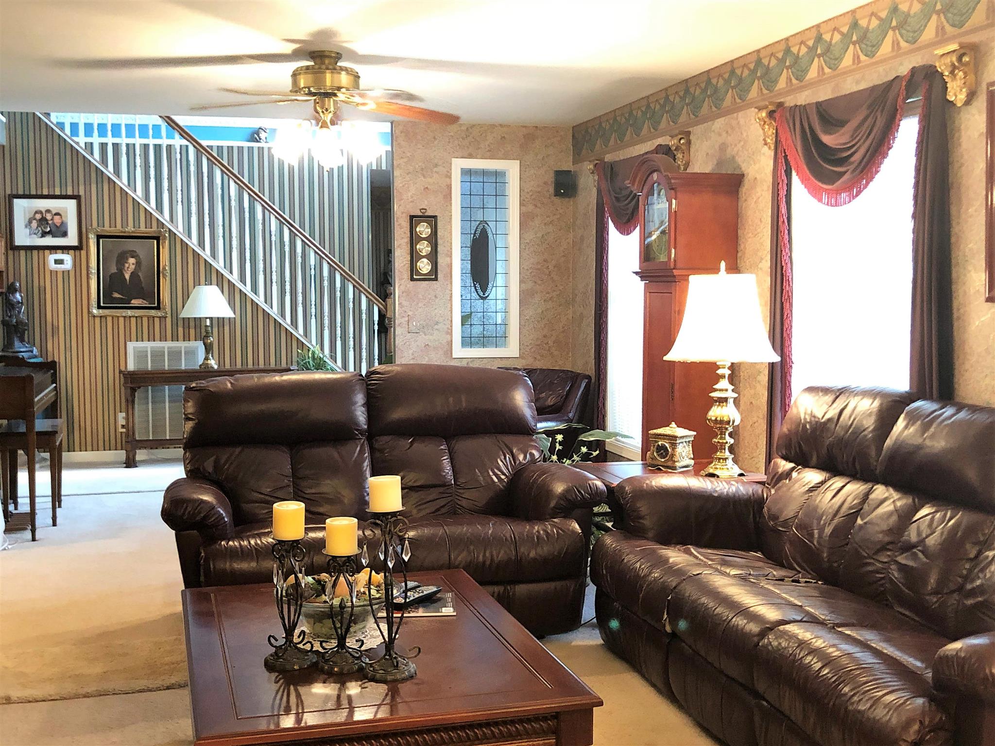 Living Room with lots of windows giving natural light