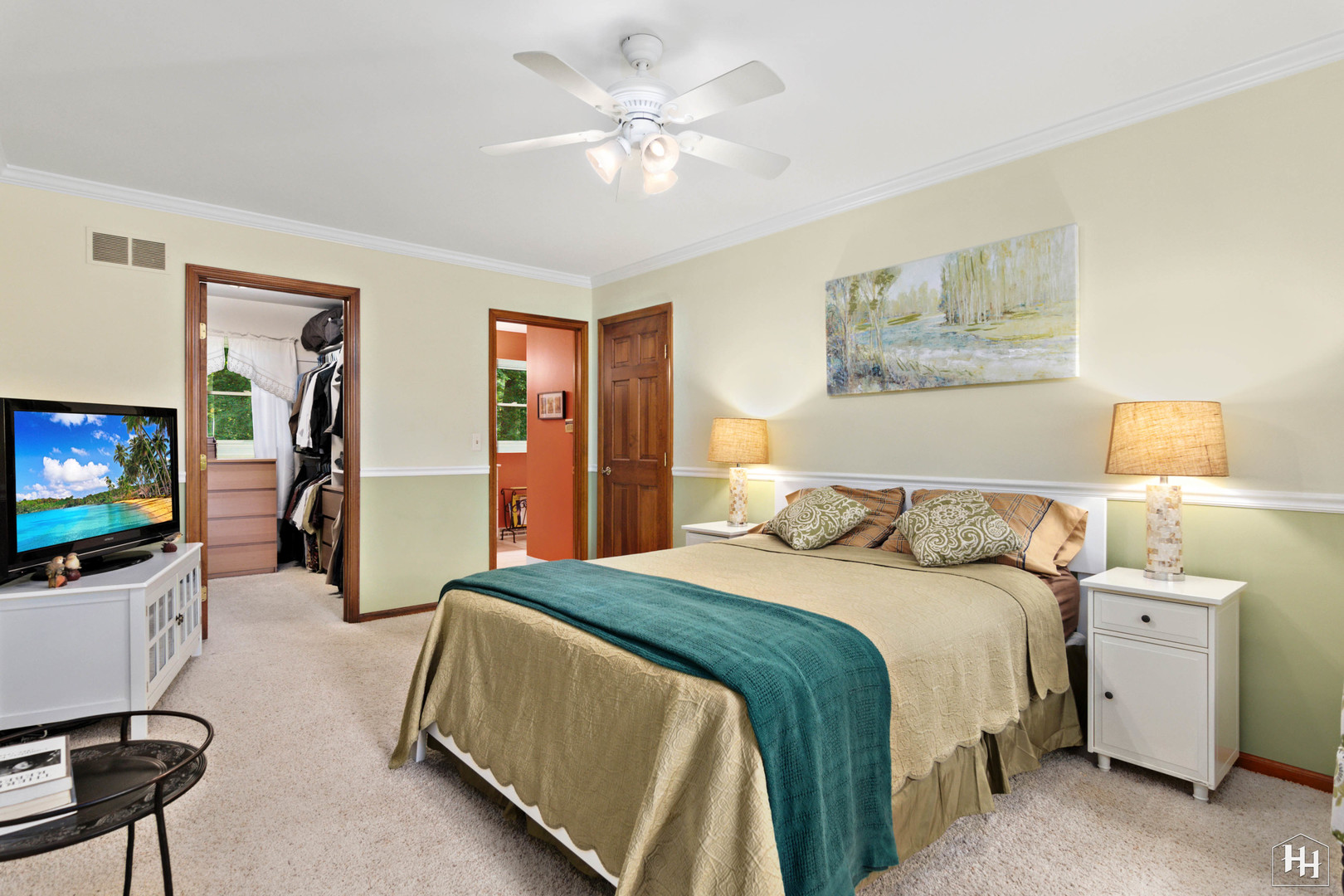 2275 Tara Drive Elgin, IL 60123 - Photo 18 of 33 a bedroom with a bed and a flat screen tv