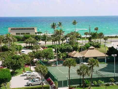 4748 South Ocean Boulevard, Unit 4B Highland Beach, FL 33487 - Photo 38 of 56 a view of a city with an ocean