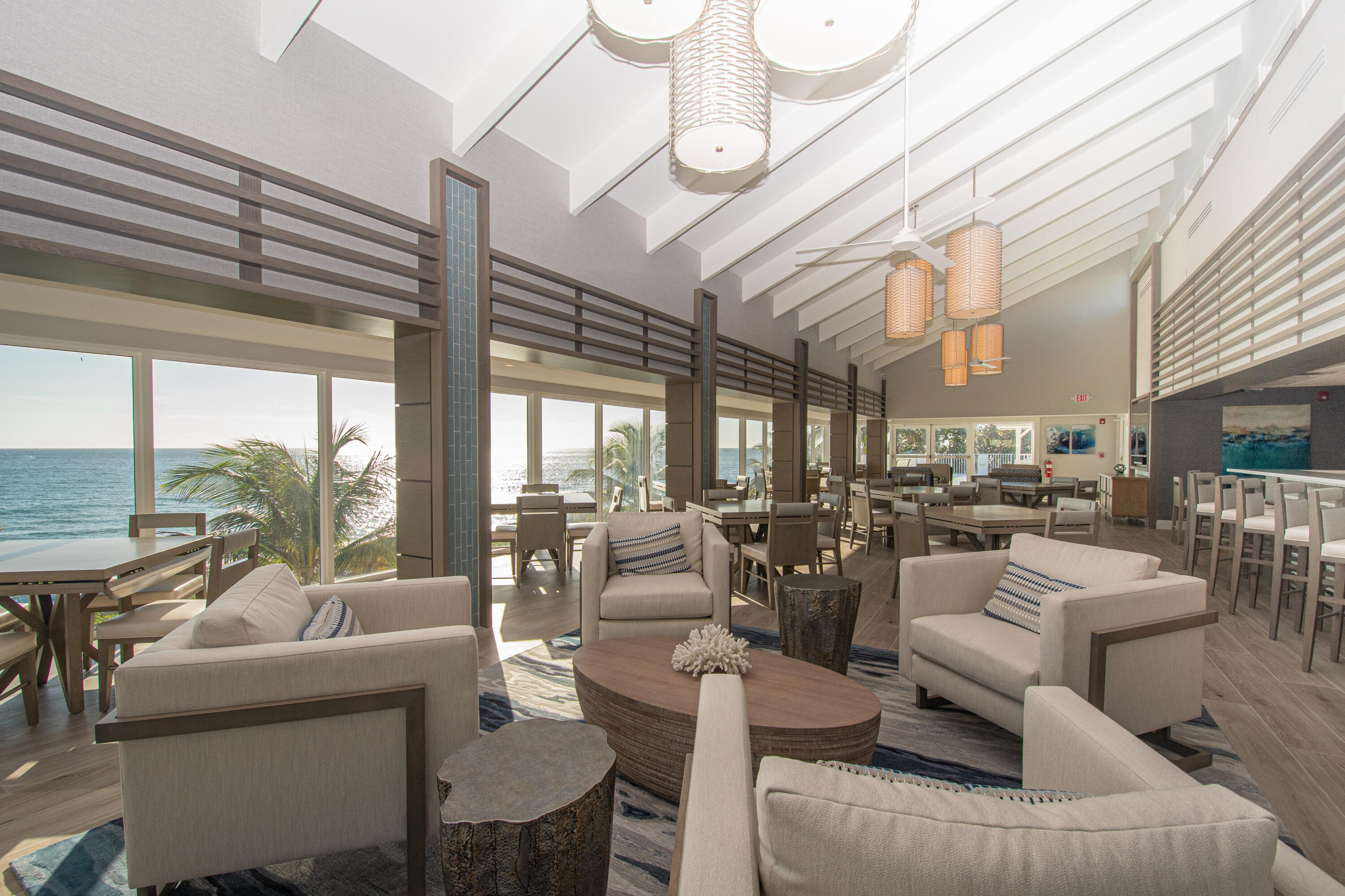 4748 South Ocean Boulevard, Unit 4B Highland Beach, FL 33487 - Photo 54 of 56 a living room with furniture