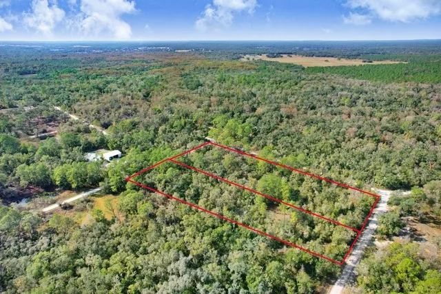 a view of a yard with an outdoor space