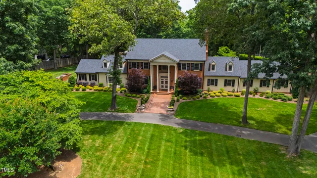 a aerial view of a house