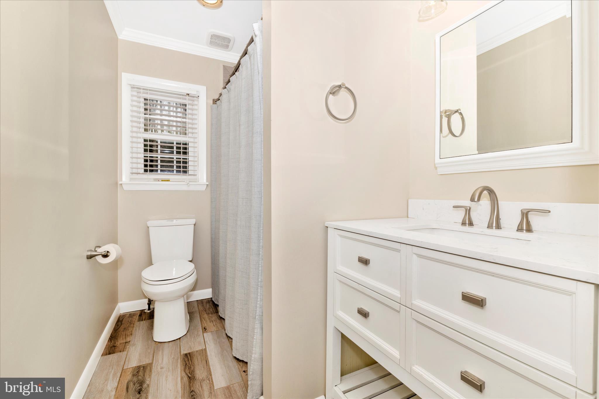 2235 Bowersox Road New Windsor, MD 21776 - Photo 21 of 35 a bathroom with a sink a toilet and a mirror