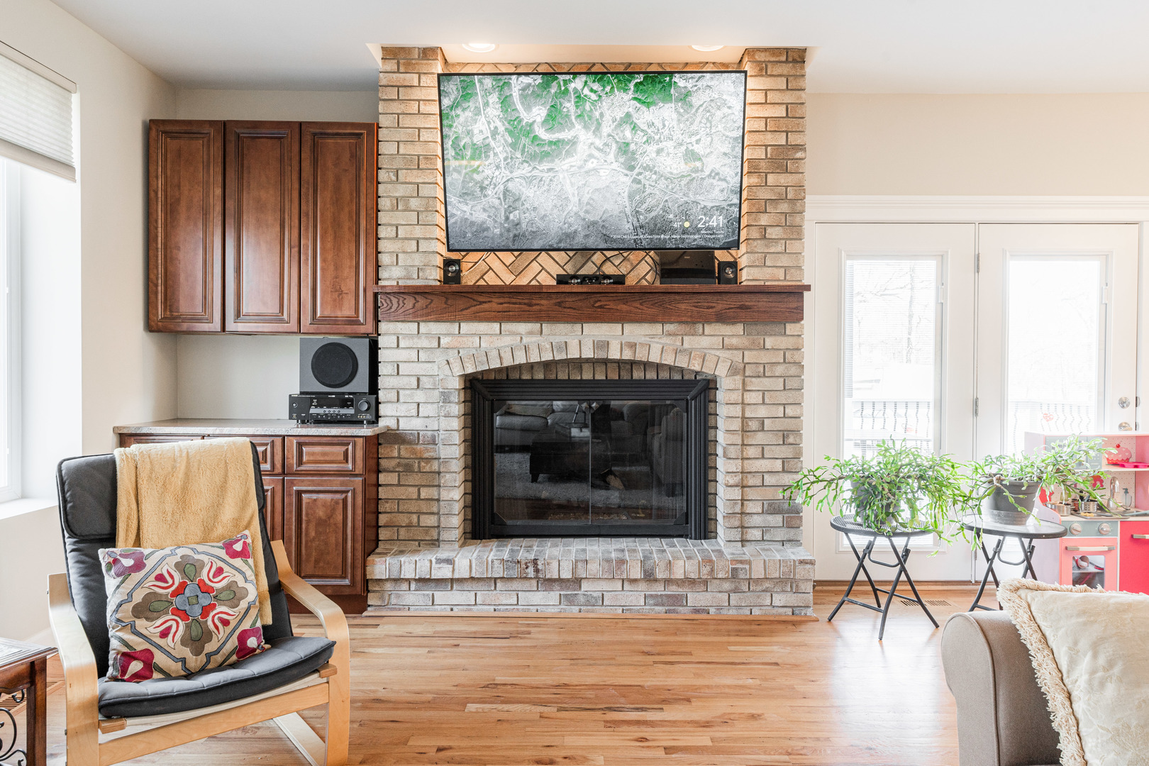 181 North Prince Crossing Road West Chicago, IL 60185 - Photo 12 of 62 a living room with furniture and a fireplace
