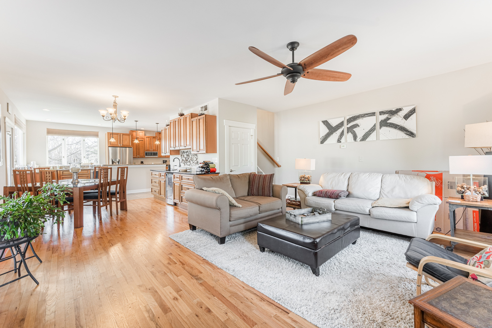 181 North Prince Crossing Road West Chicago, IL 60185 - Photo 10 of 62 a living room with furniture and wooden floor
