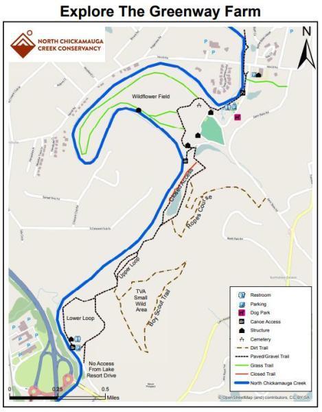 4921 Gann Store Road Hixson, TN 37343 - Photo 11 of 13 Greenway Park Trail Map