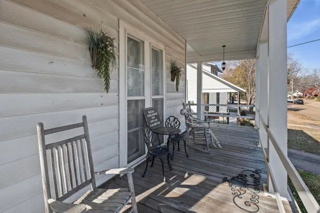 a view of balcony and patio
