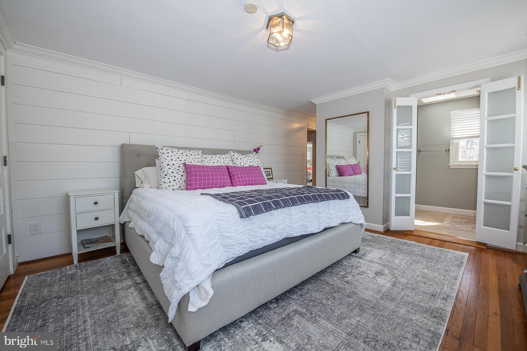 20 Briar Road Wayne, PA 19087 - Photo 18 of 38 Master bedroom with shiplap feature wall
