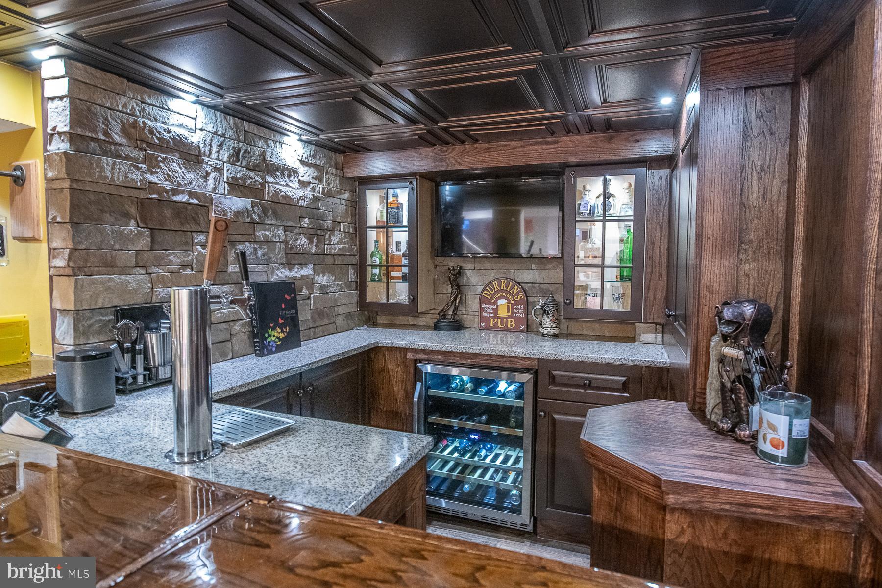 20 Briar Road Wayne, PA 19087 - Photo 34 of 38 Basement pub with custom woodwork