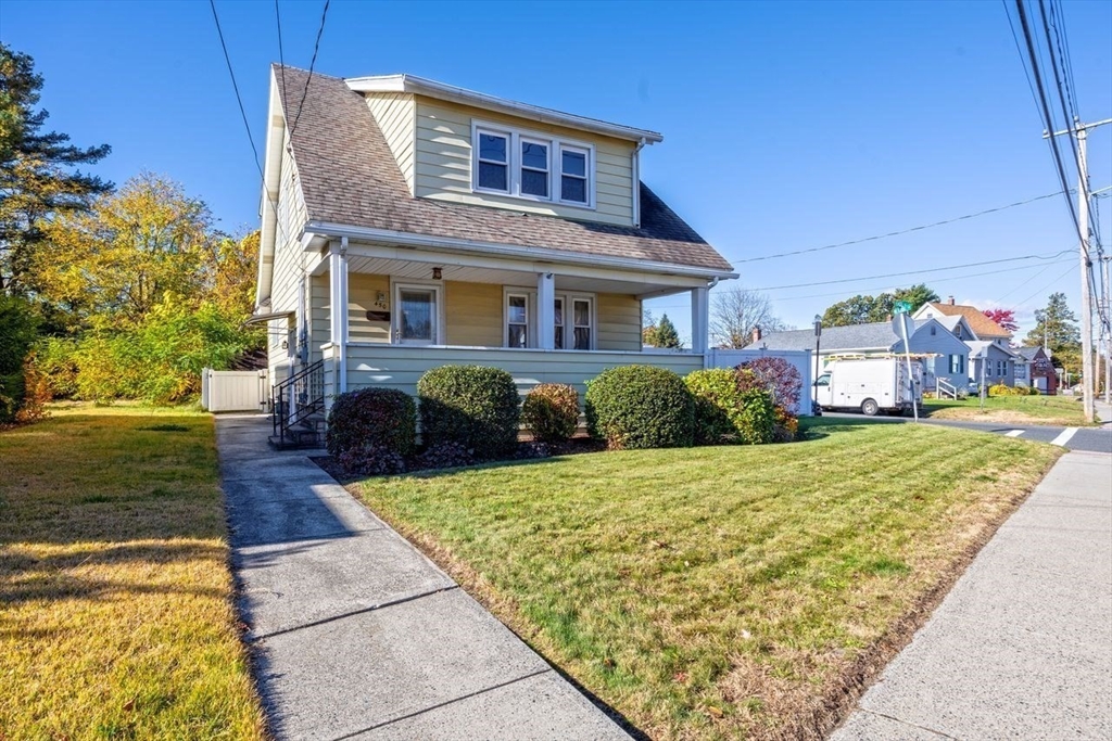 450 East Street Chicopee, MA 01020 - Photo 33 of 38 a front view of a house with garden