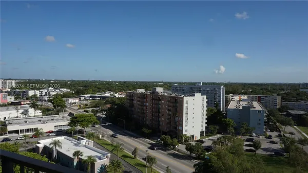 an aerial view of a city