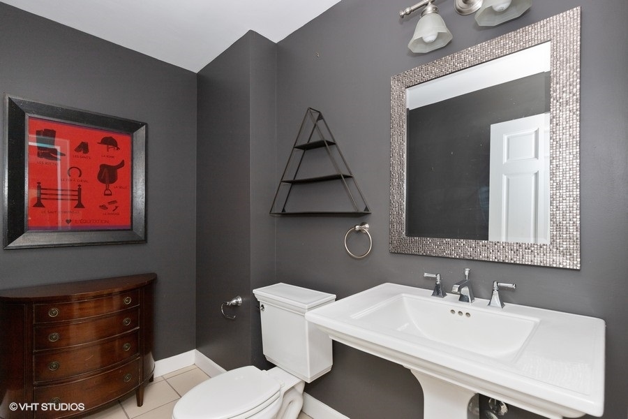 15141 West Little St Marys Road Mettawa, IL 60048 - Photo 33 of 42 a bathroom with a sink and a mirror