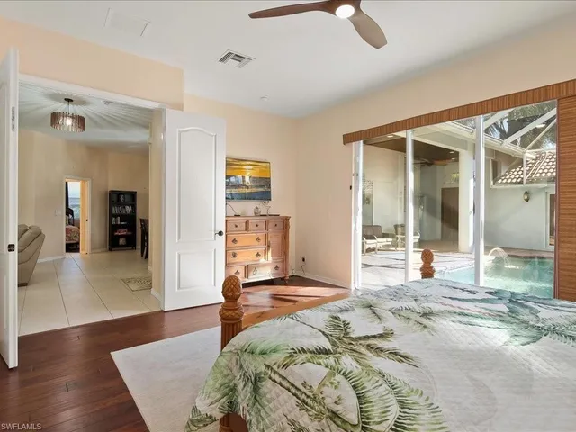 a view of a bathtub in a room