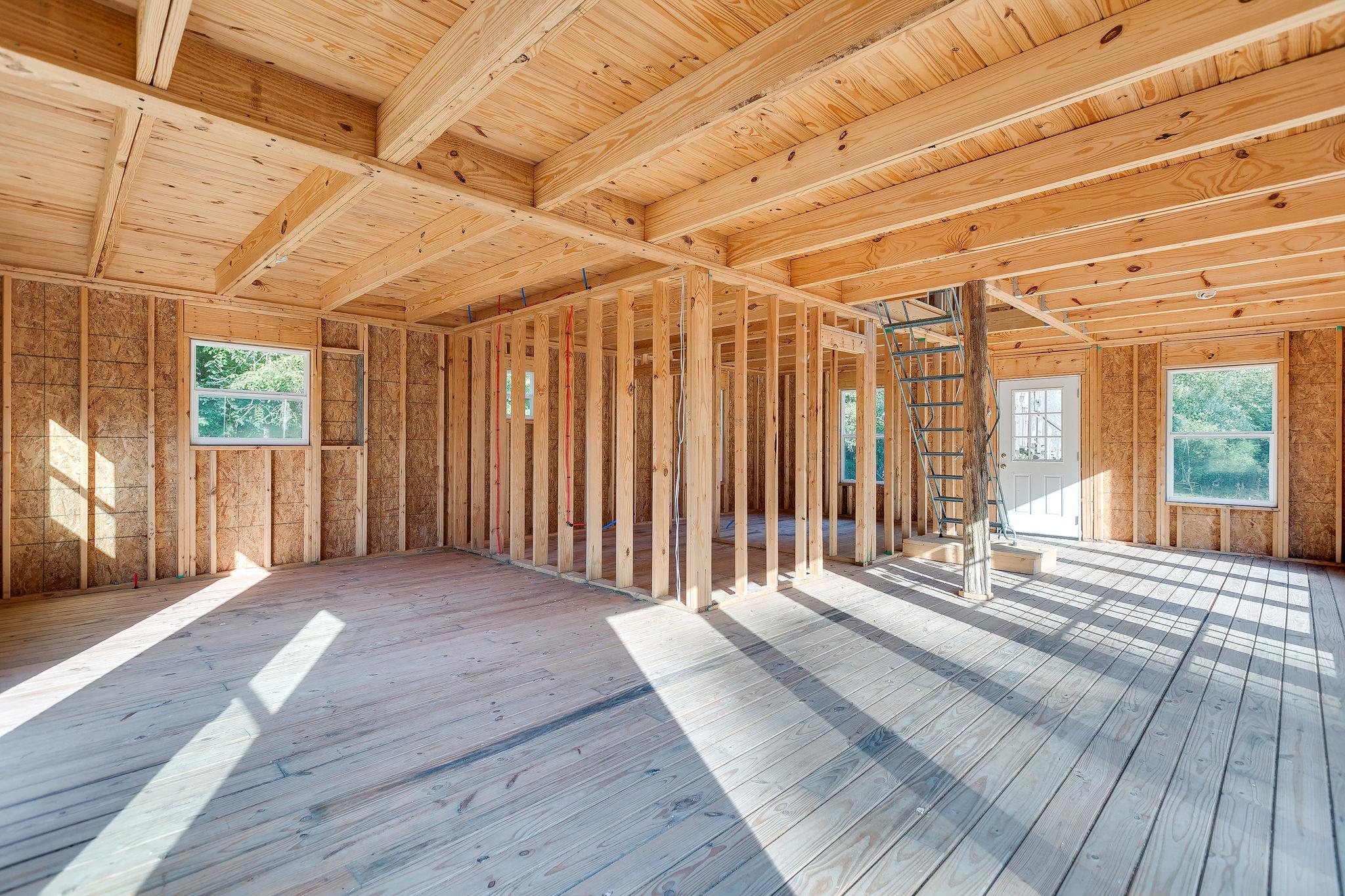 6572 Hassell Creek Road Lyles, TN 37098 - Photo 8 of 29 a view of a room with wooden walls and roof