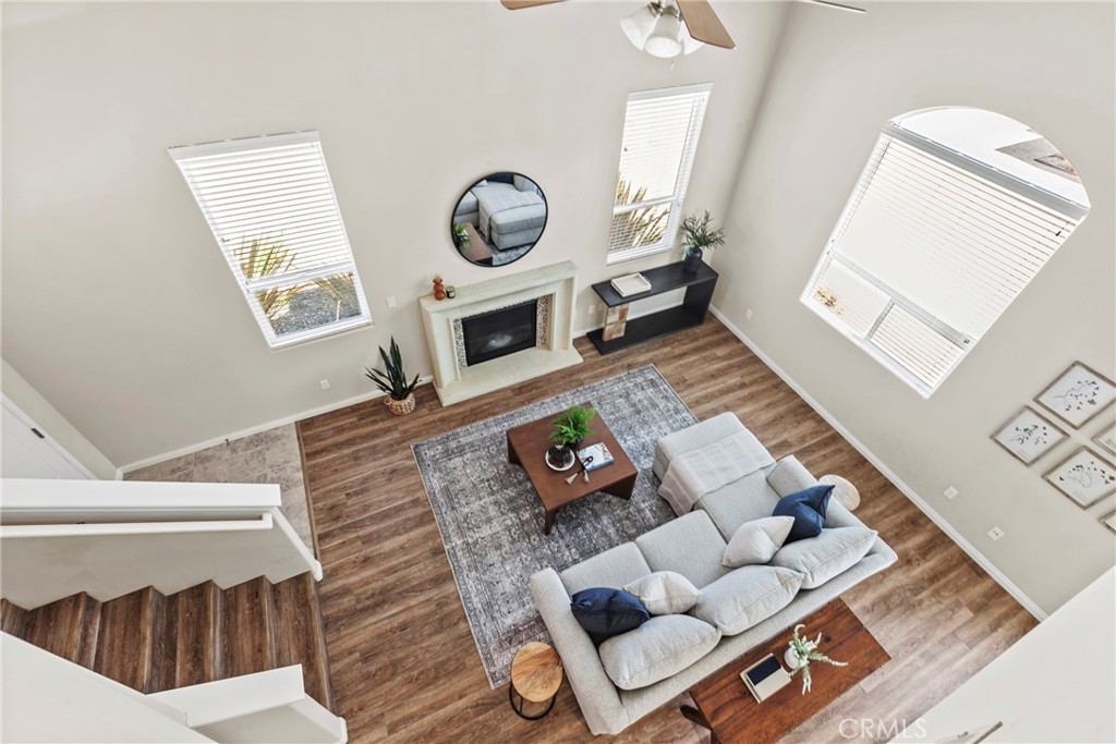 263 Spruce Street, Unit B Arroyo Grande, CA 93420 - Photo 21 of 36 a living room with furniture and a fireplace