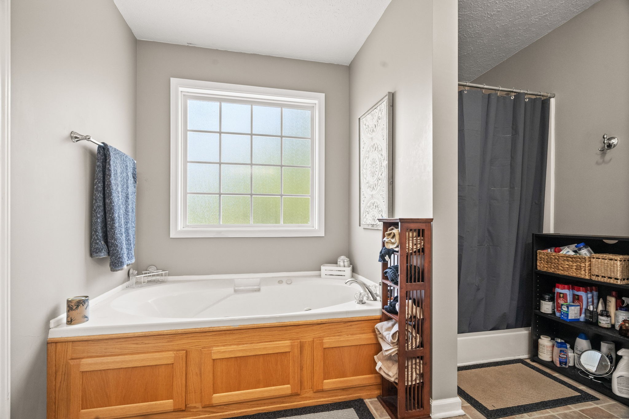1051 Jacob's Valley Road Joelton, TN 37080 - Photo 16 of 45 a bathroom with a tub sink and a window