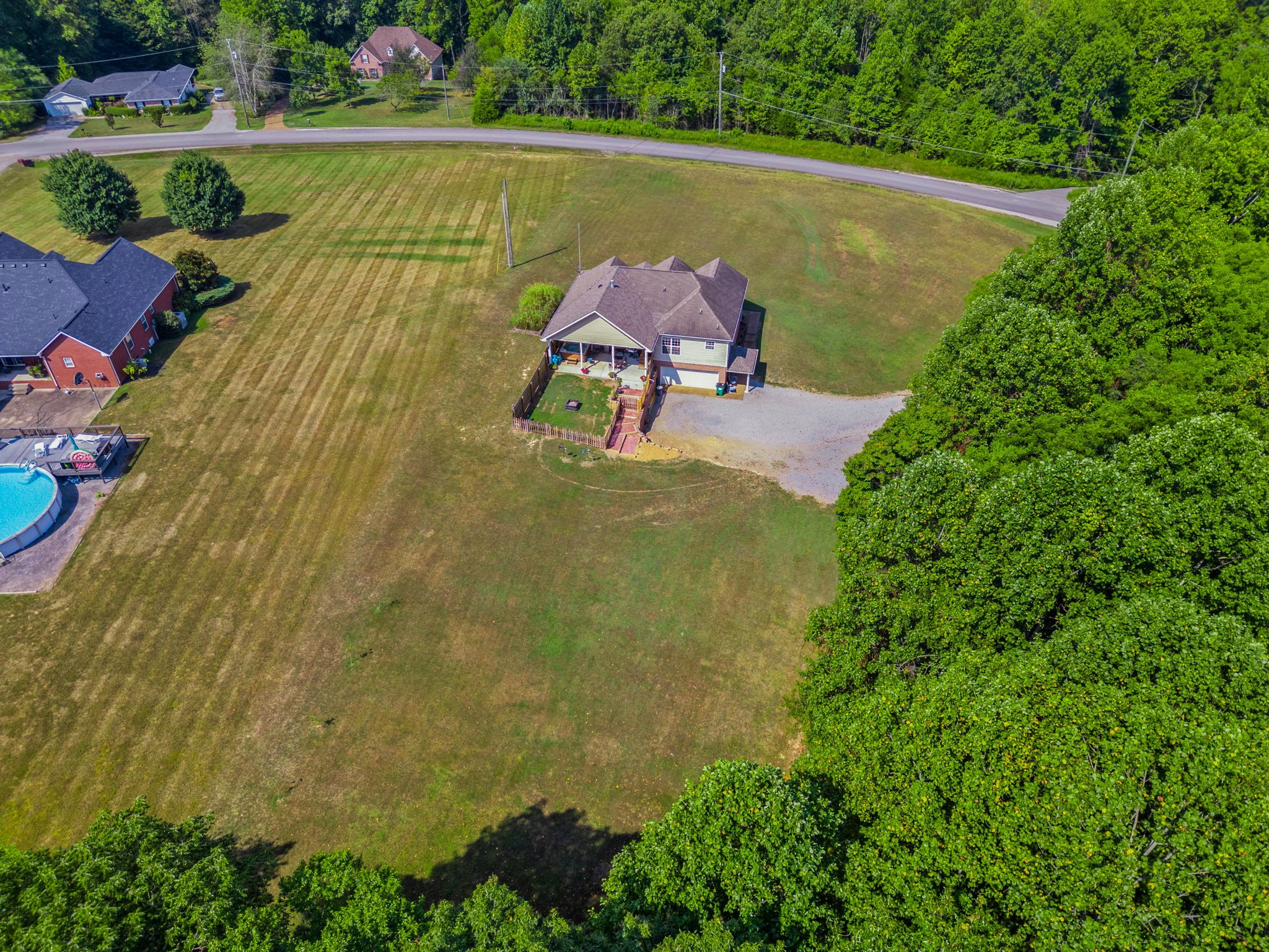 1051 Jacob's Valley Road Joelton, TN 37080 - Photo 40 of 45 an aerial view of a house with a lake view