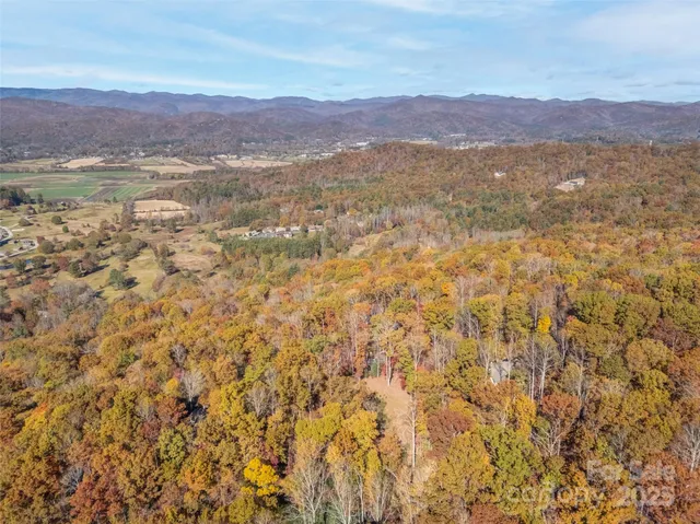 a view of city and mountain