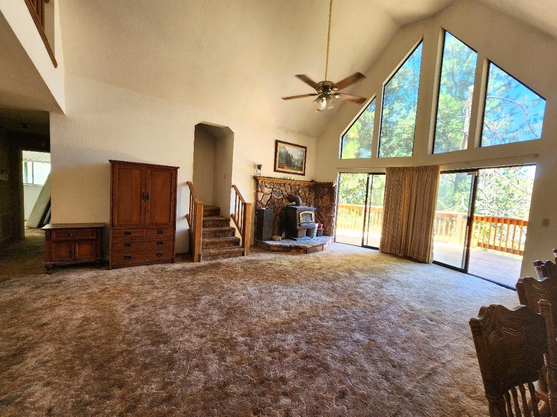 1925 Skull Flat Road West Point, CA 95255 - Photo 11 of 86 a living room with furniture and a fireplace