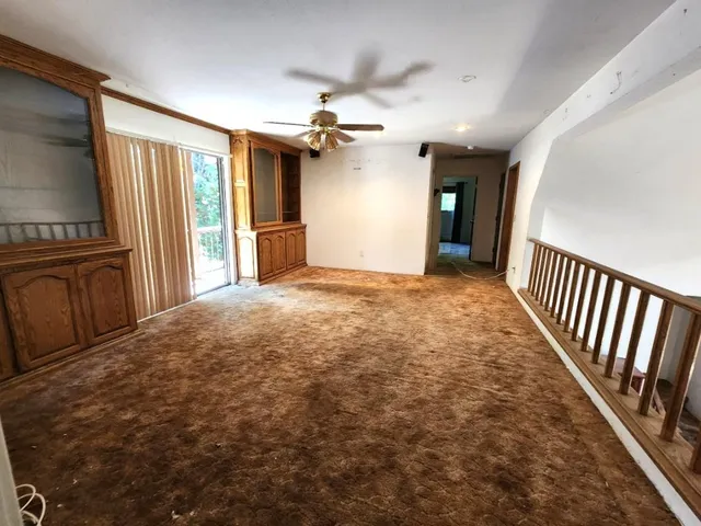 a backyard of a house