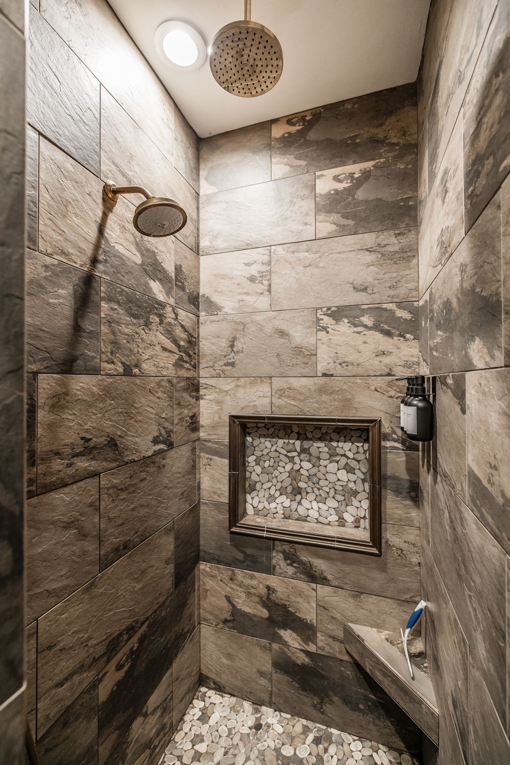 8137 Shoals Branch Road Primm Springs, TN 38476 - Photo 22 of 69 a bathroom with a shower and a sink